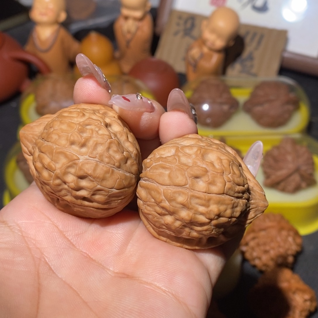 文玩核桃吊坠36全品对歪龟甲文