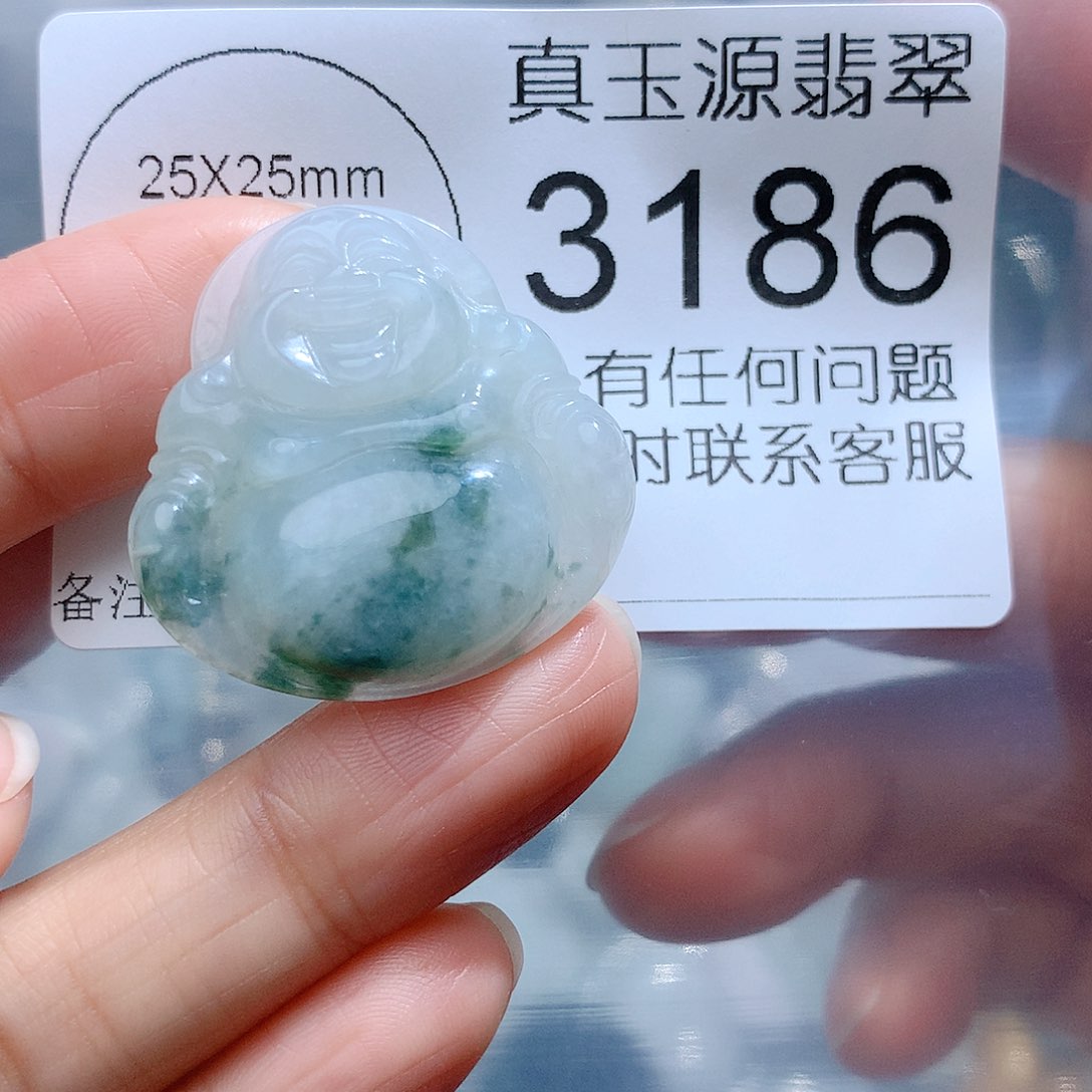 翡翠颈饰未镶嵌3186。