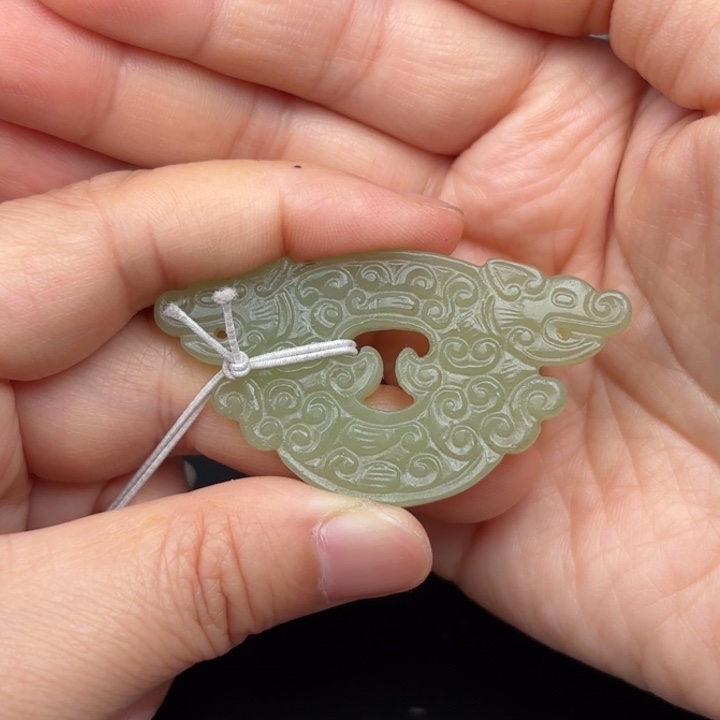 和田玉未镶嵌挂件嘉****2