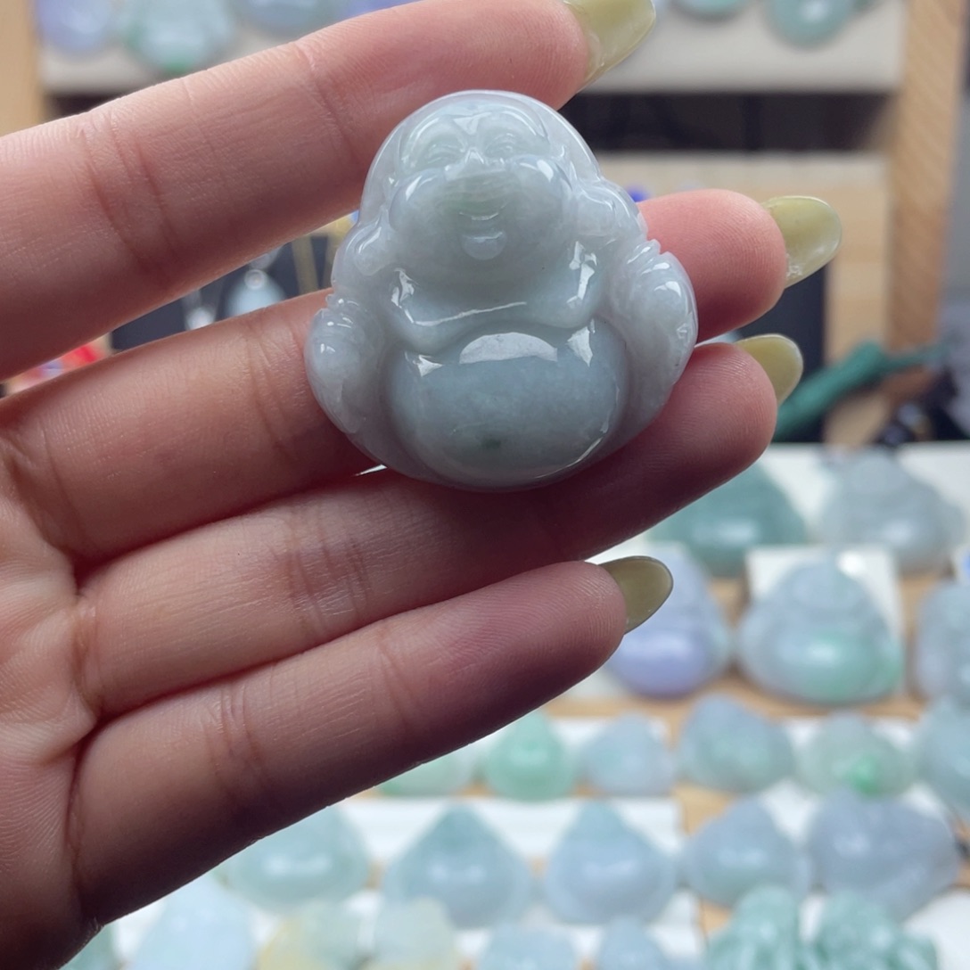 颈饰未镶嵌翡翠35尺寸佛公厚装