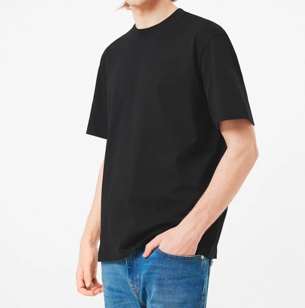 7318 经典小标圆领T恤