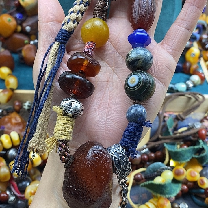 蜜蜡未镶嵌项链项链