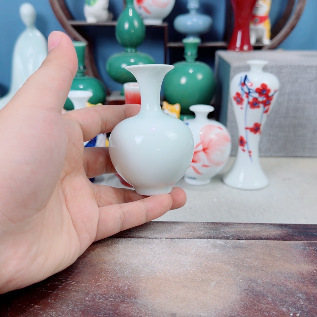 陶瓷手工小花器摆件