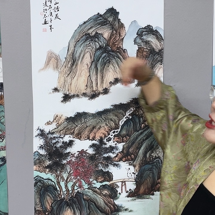 国画纯手绘国画山水画闪购链接