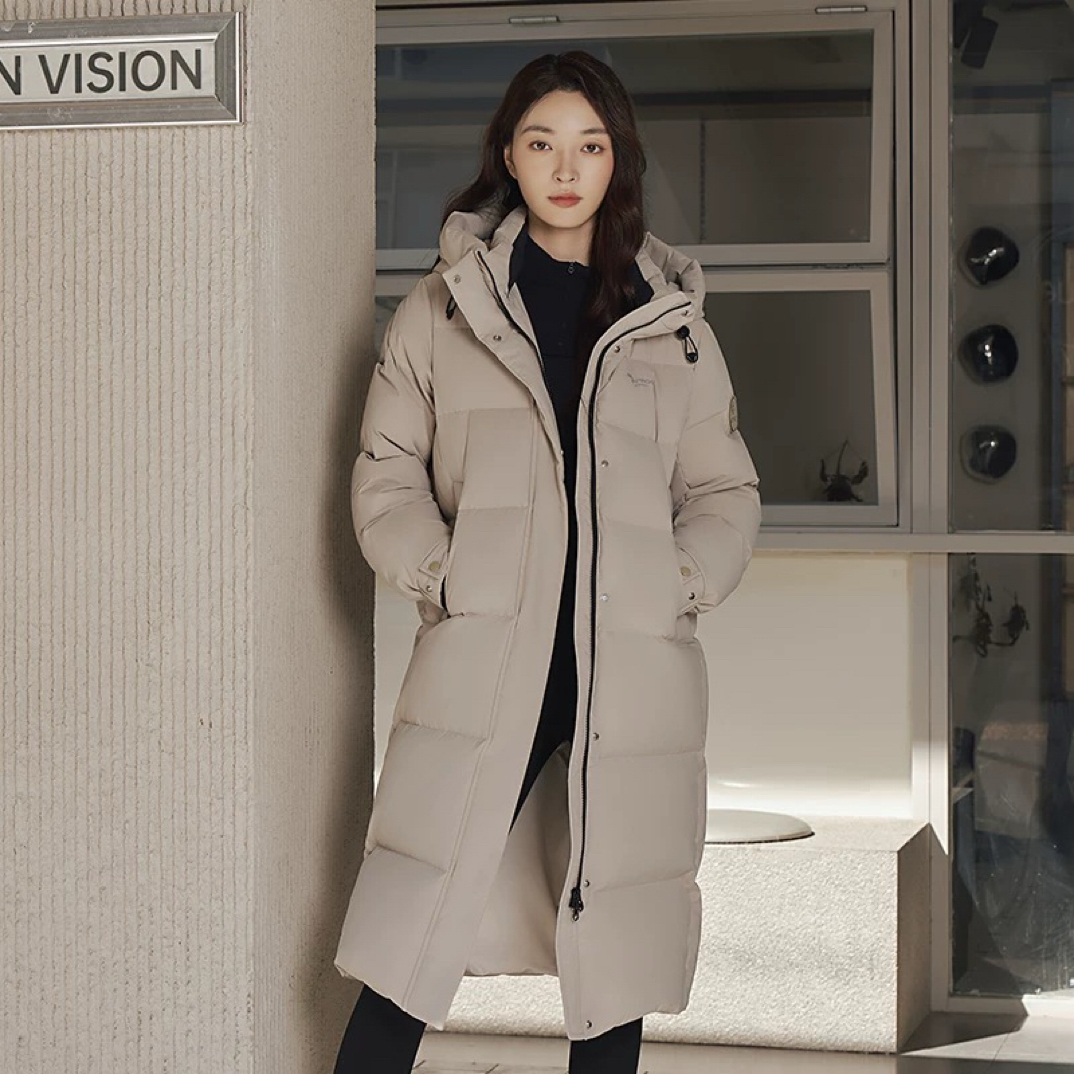 暖频道2025新款625656休闲风长款保暖时尚羽绒服