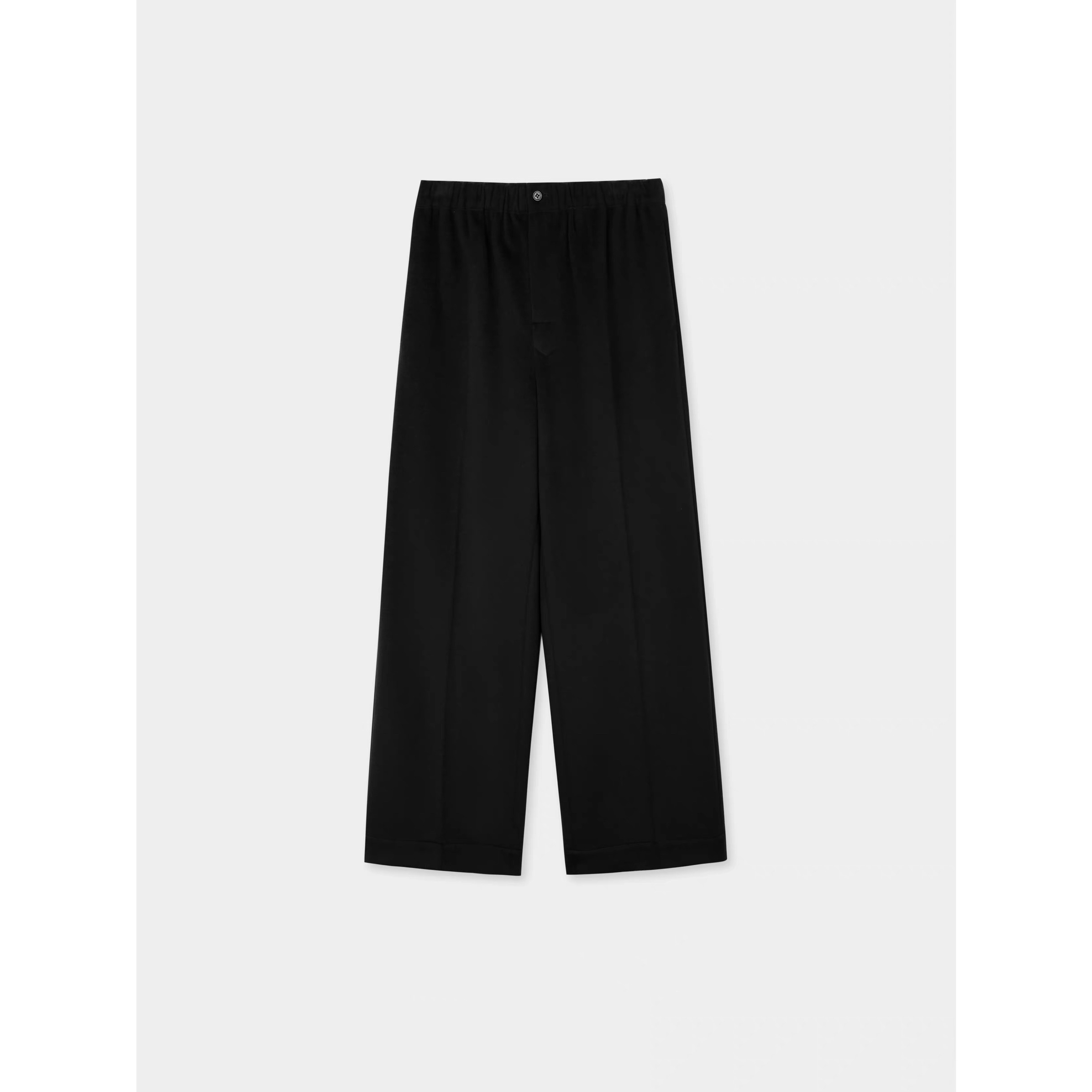  【L'essence】一条过冬 细腻短顺松紧腰直筒裤西裤-YGDJ609