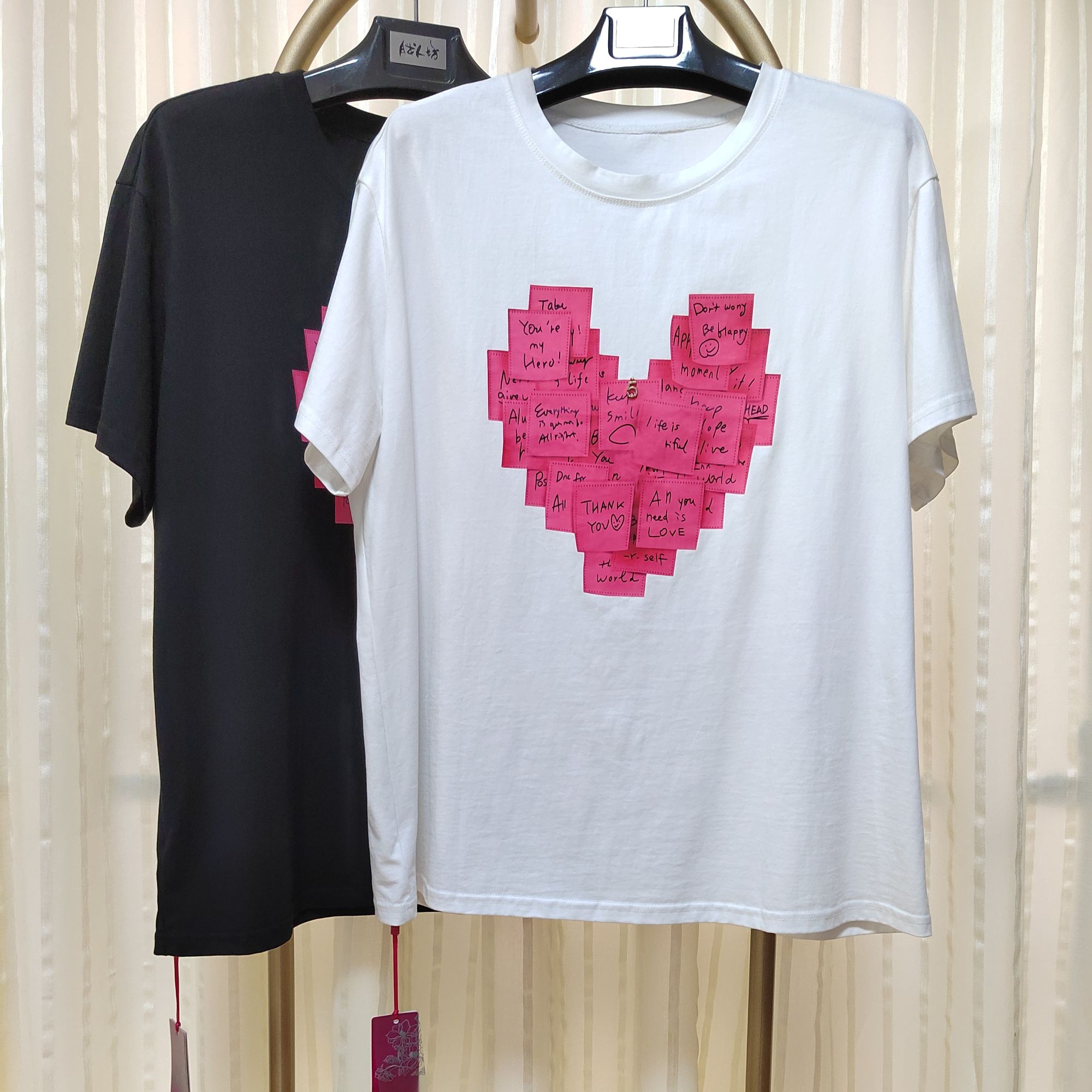 （M0）胖人坊大码女装小衫3719 衣长74 126