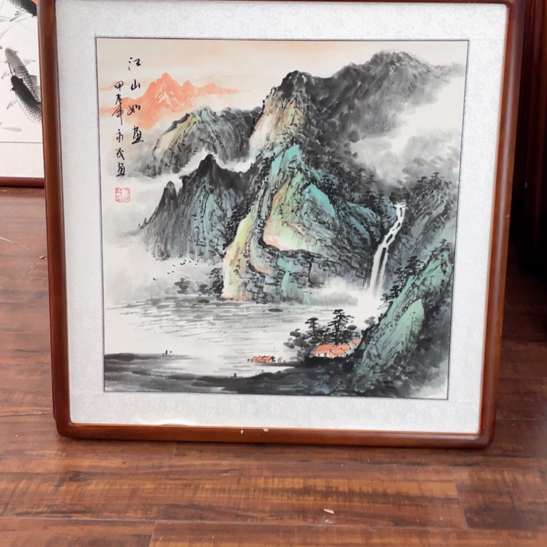 国画带框尺寸63*63厘米
