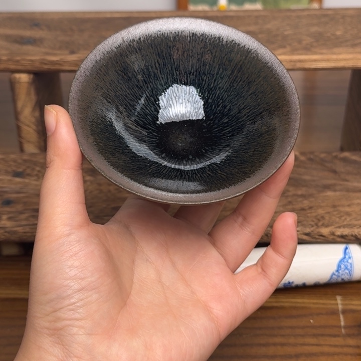 茶盏丁述良建盏柴烧