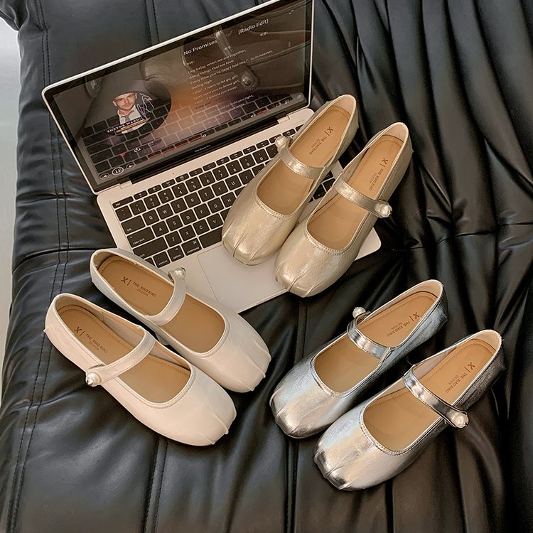 2024春新款 平跟玛丽珍仙女风浅口女单鞋