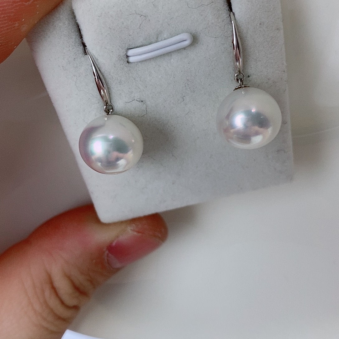 海水珍珠耳饰18K金镶嵌