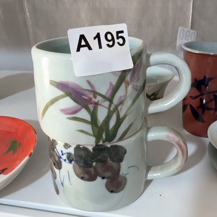 景德镇陶瓷两个咖啡杯300毫升福利款