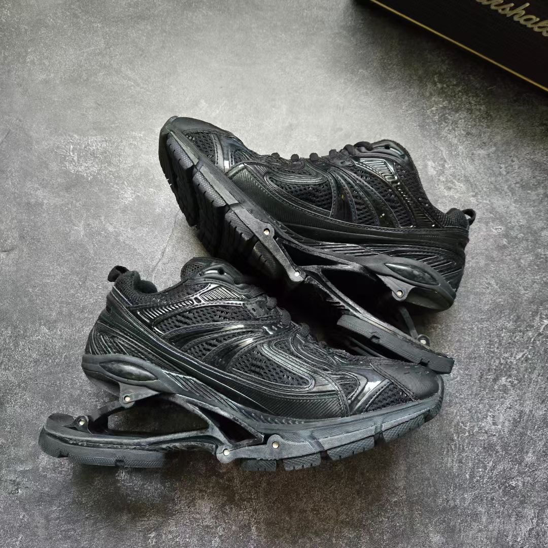 99新 Balenciaga/巴黎世家 X-PANDER 黑弹簧鞋 37码