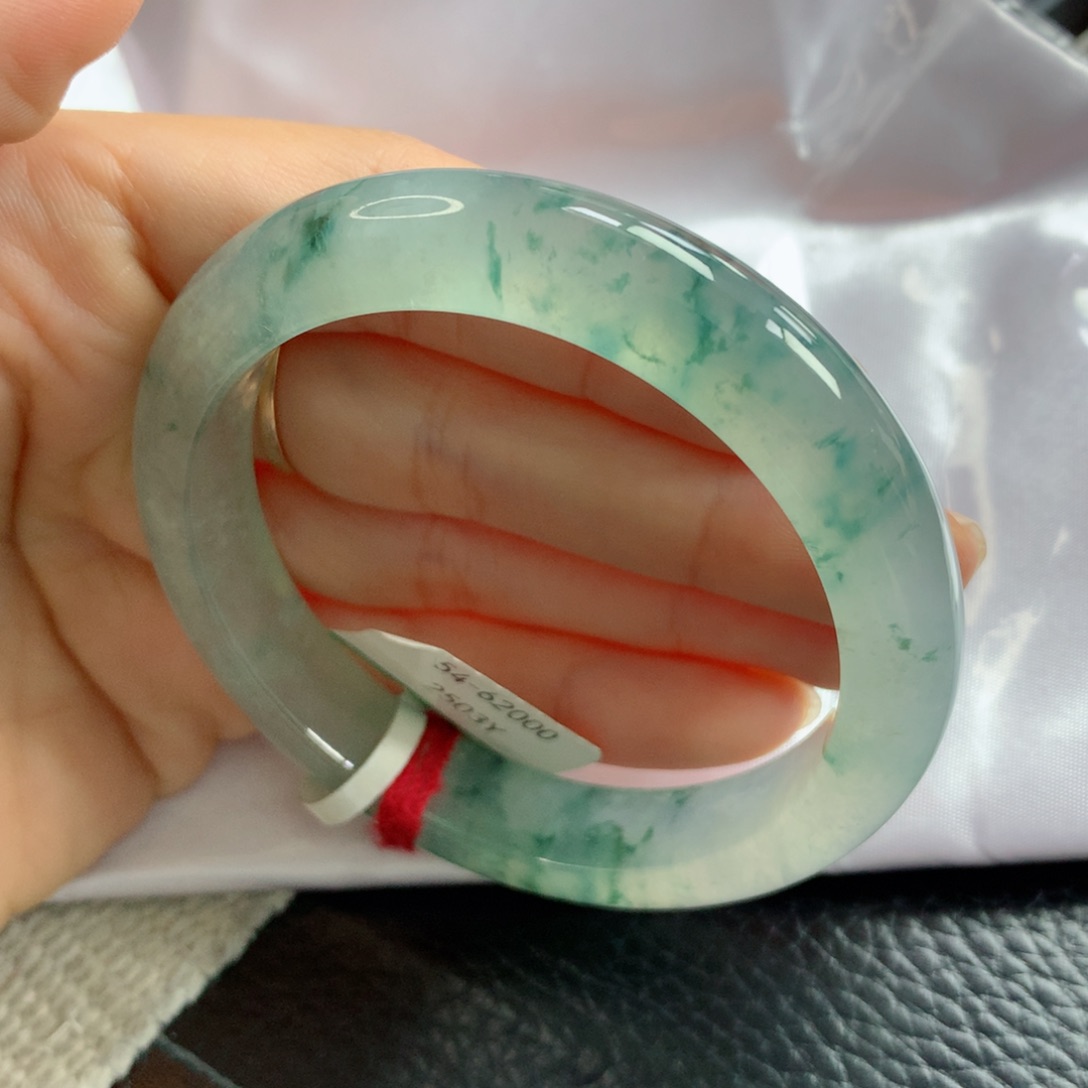 未镶嵌手镯翡翠缅甸天然翡翠A货54正