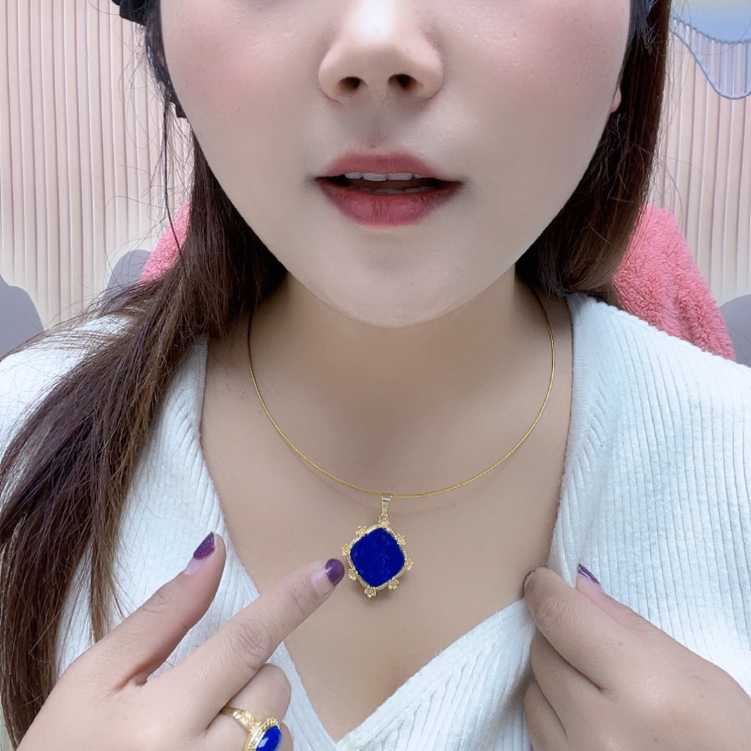 青金石合金颈饰项链