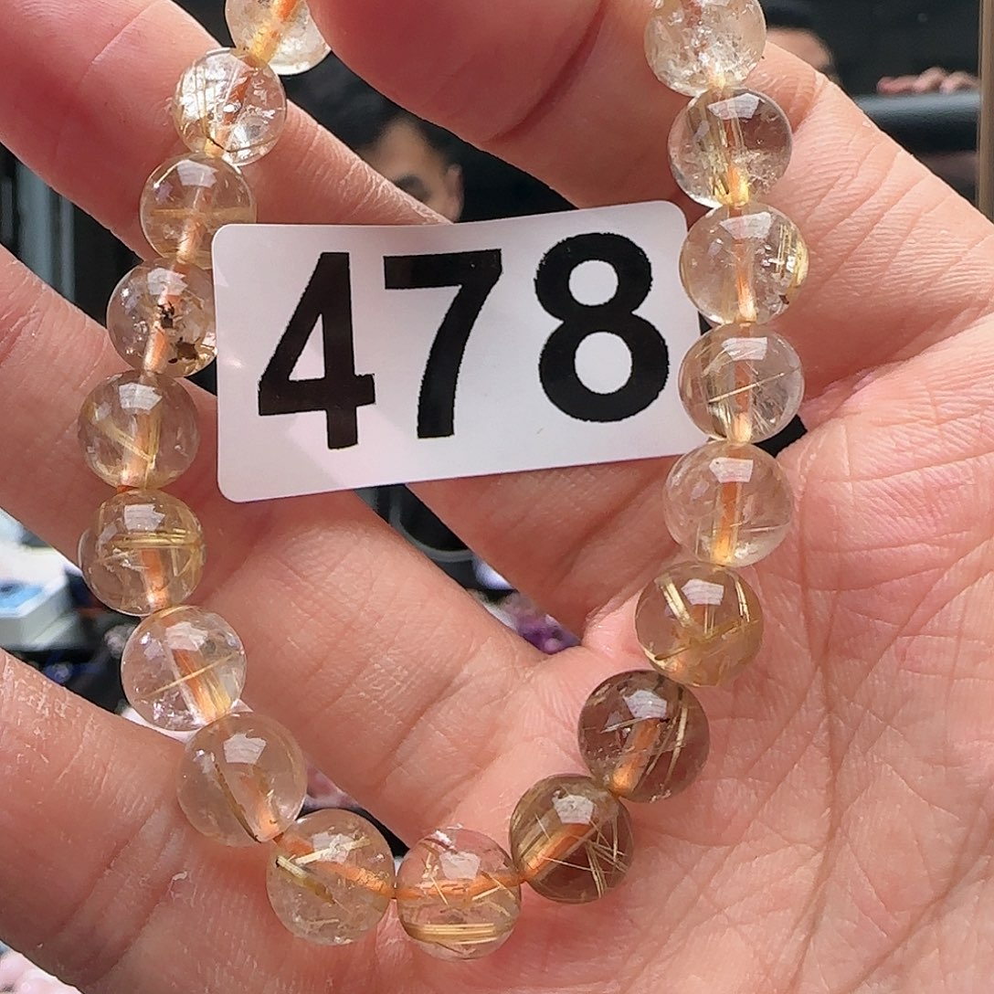 水晶手链未镶嵌金发478