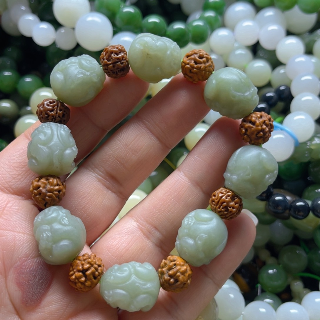 和田玉手链未镶嵌