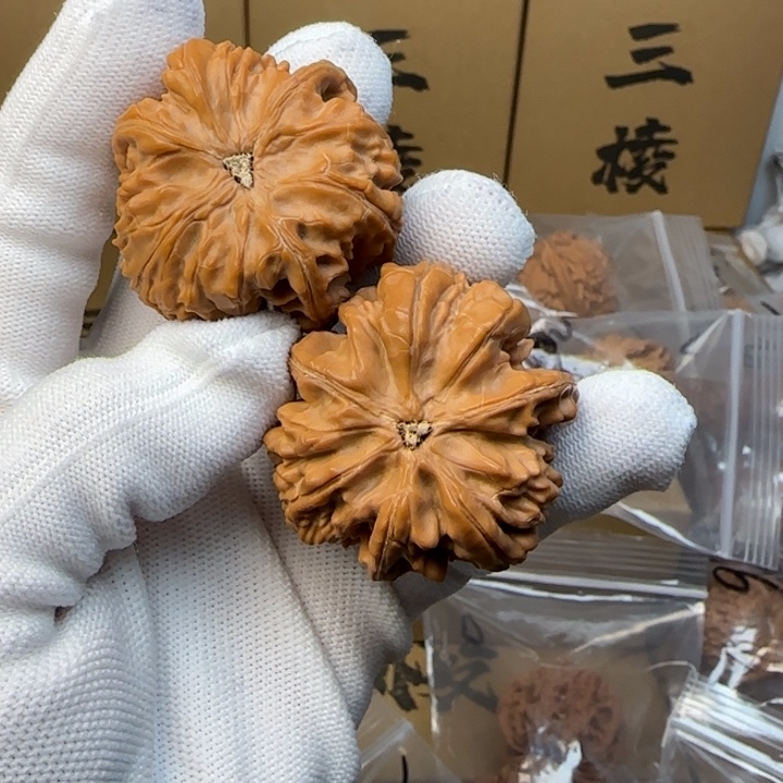 文玩核桃吊坠划42尺御龙三棱