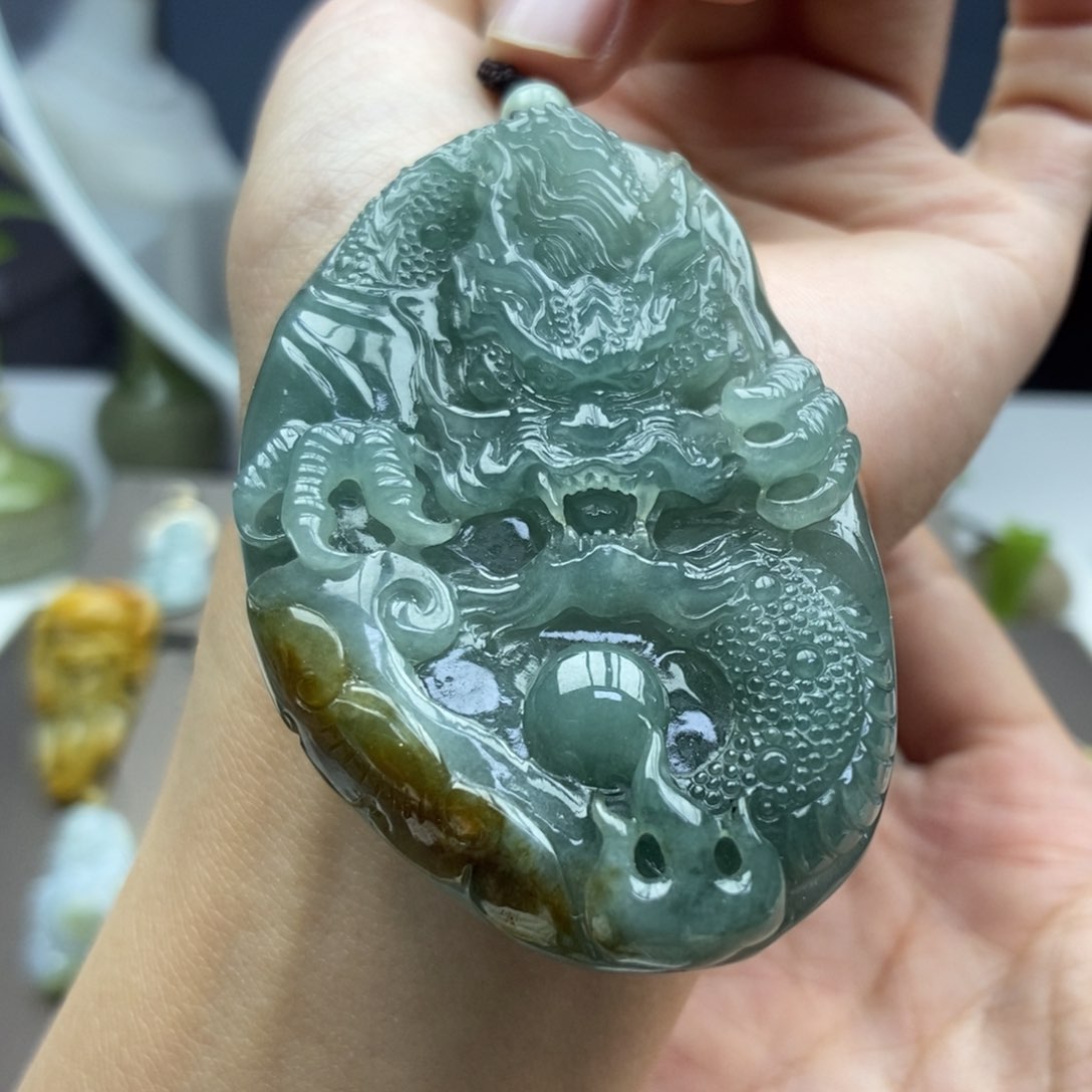 翡翠未镶嵌颈饰吊坠20