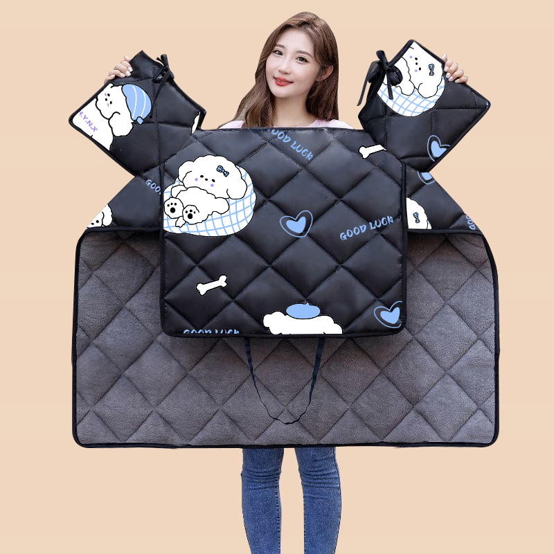 电动车挡风被冬季加大加厚保暖加绒防水电瓶摩托车春秋防寒挡风罩