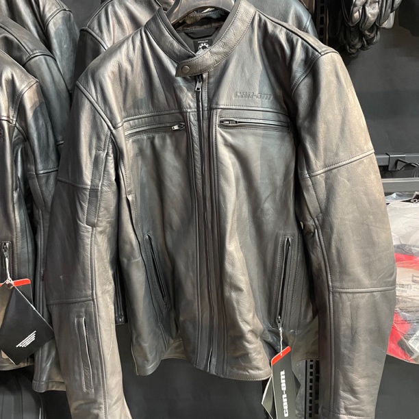 庞巴迪骑行皮夹克