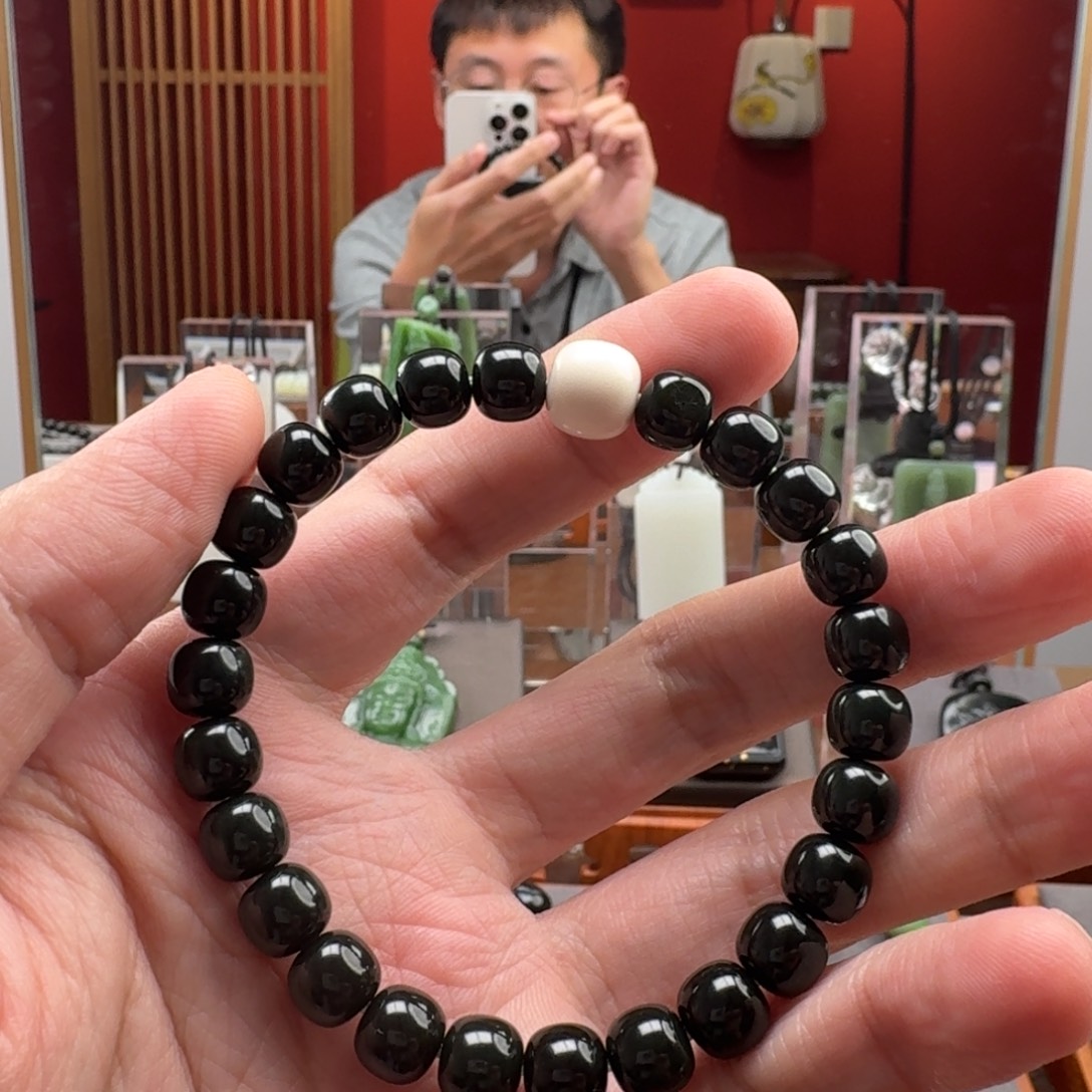 和田玉（青玉）未镶嵌手链