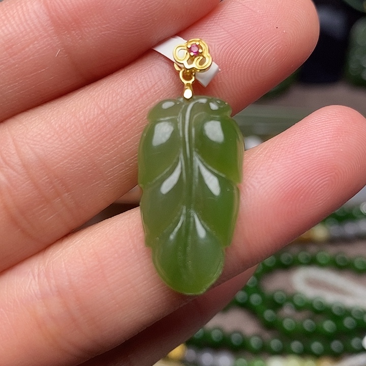 和田玉银S925镶嵌颈饰