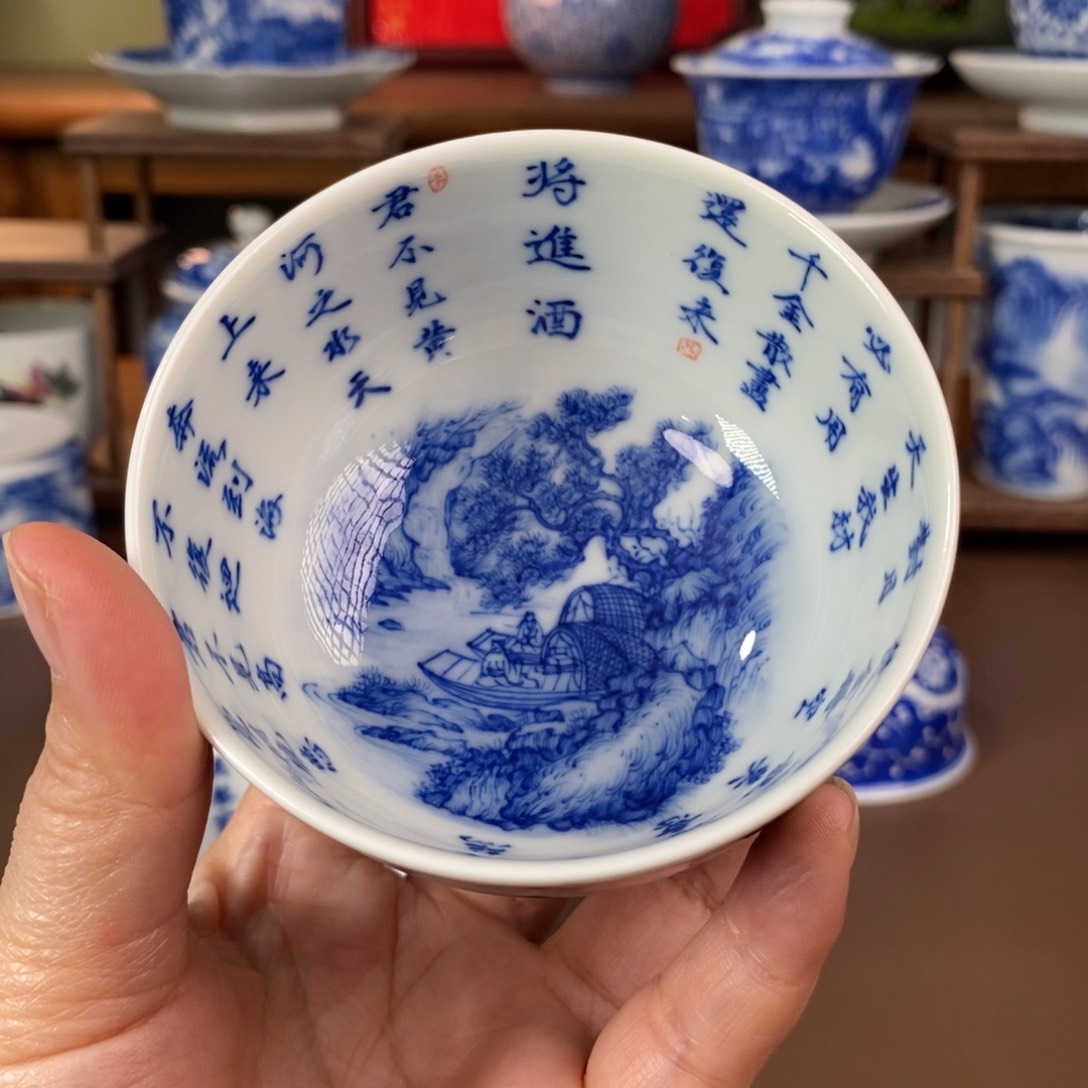 景德镇陶瓷手工手绘