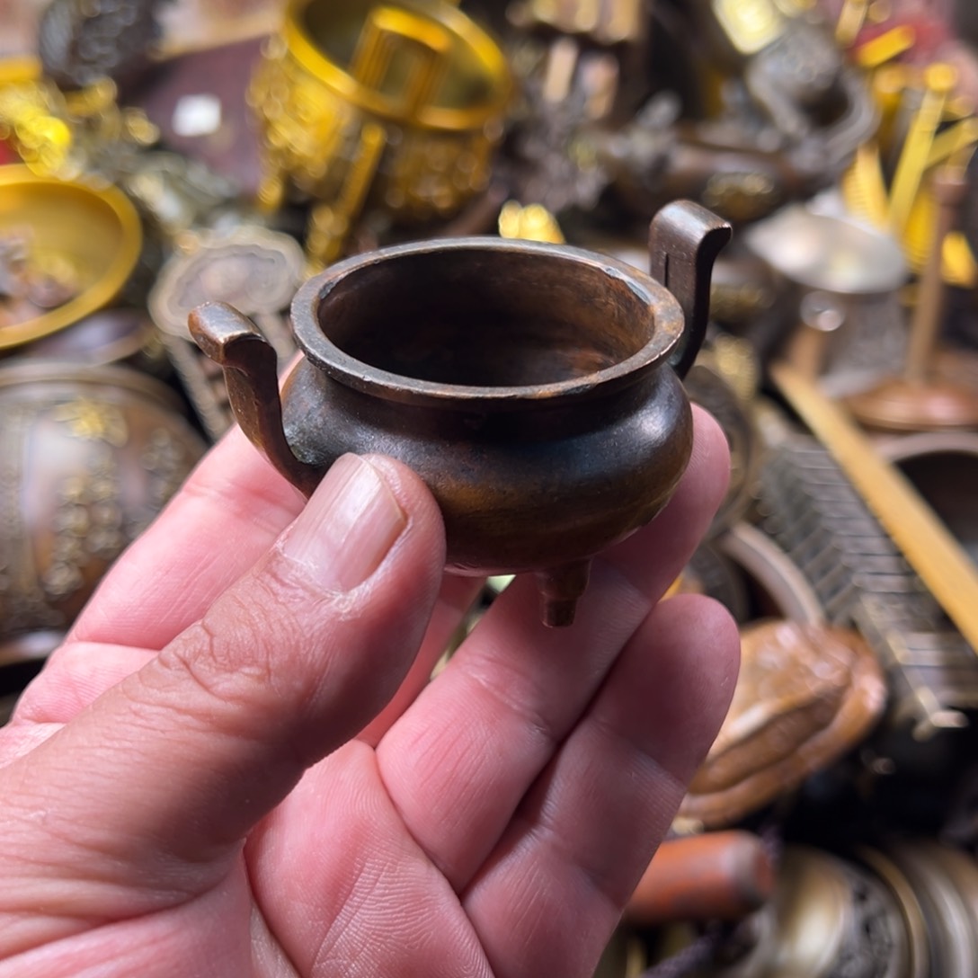 茶壶香炉铜器摆件