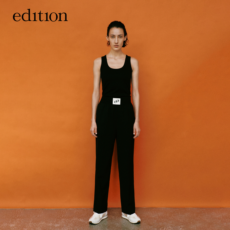 【E+轻生活系列】edition绵羊毛精纺长裤女EBC1PAT013#EBD1PATT13