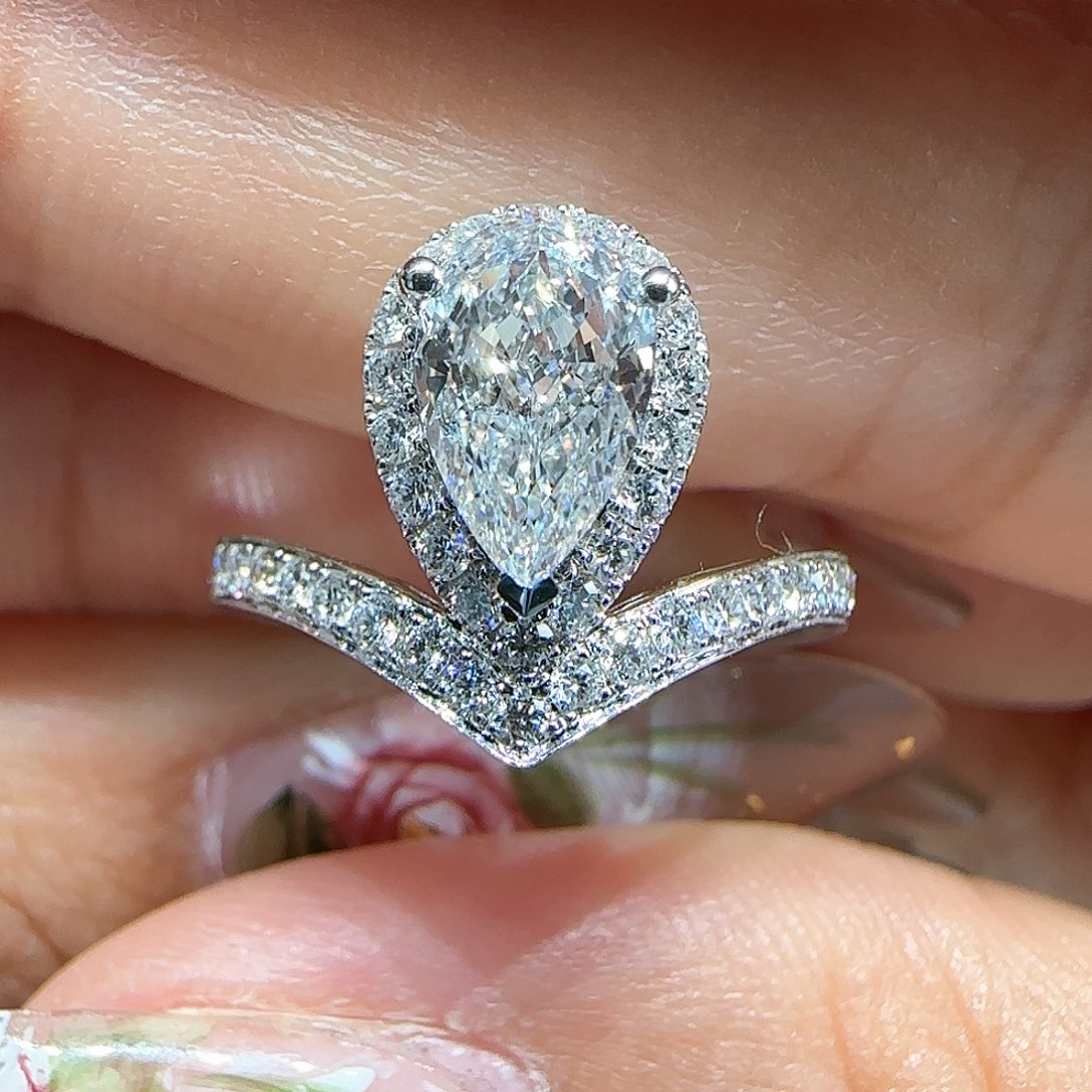 【闪购商品】实验室培育钻石18K金镶嵌@@00032270