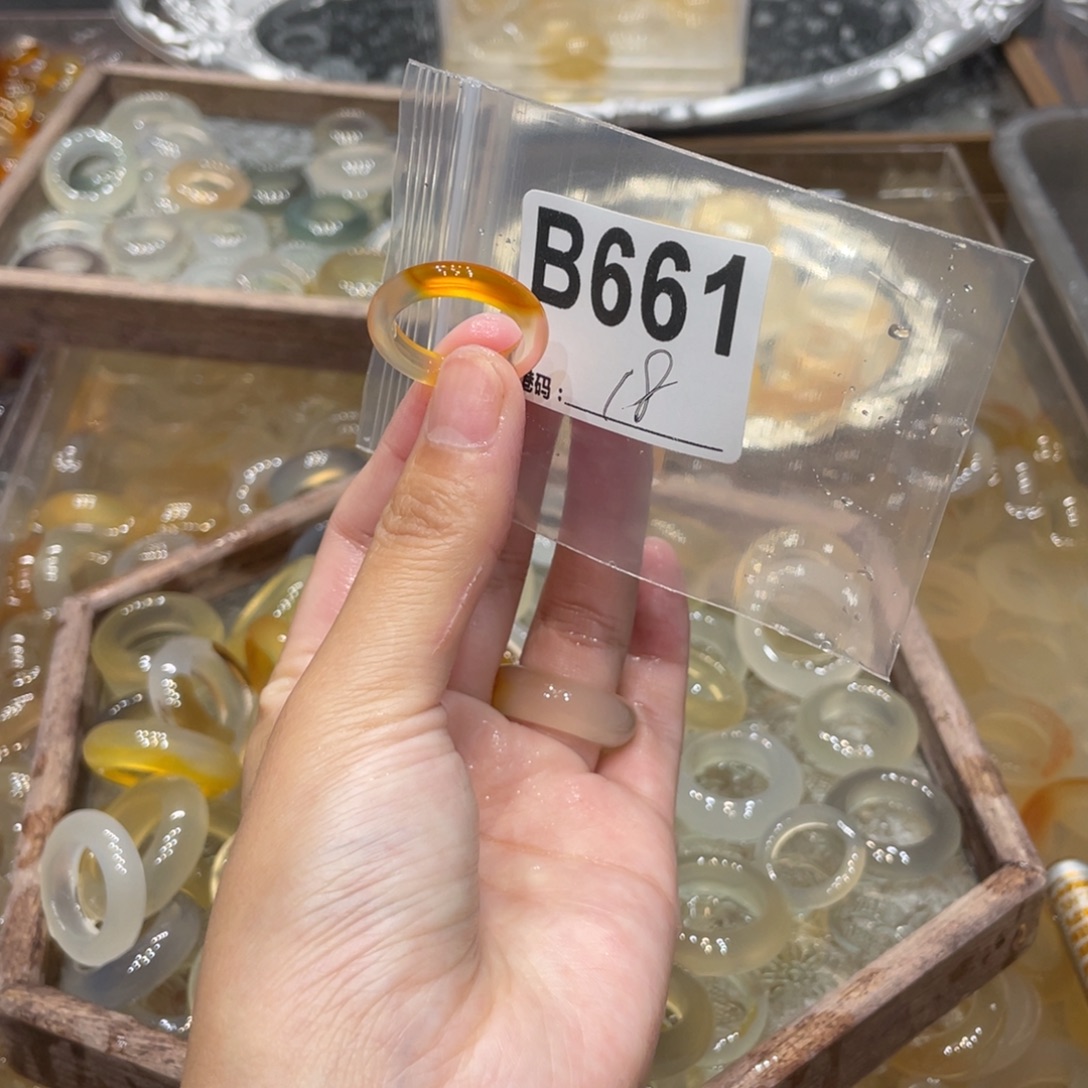 玛瑙/玉髓未镶嵌戒指661
