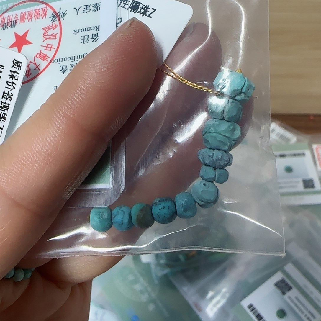 绿松石珠宝半成品未镶嵌