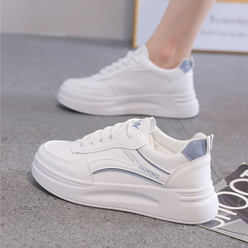 直播间扣号 透气休闲板鞋小白鞋厚底百搭