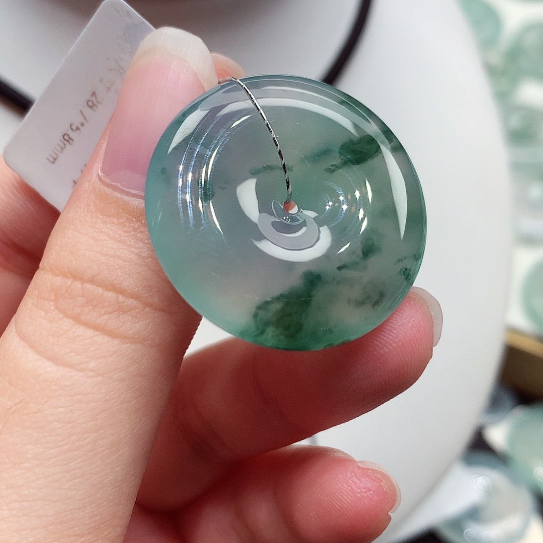 颈饰未镶嵌翡翠编号115，28.7/5.8