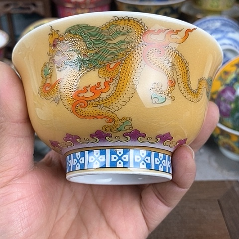 景德镇陶瓷藏式茶碗益**婆