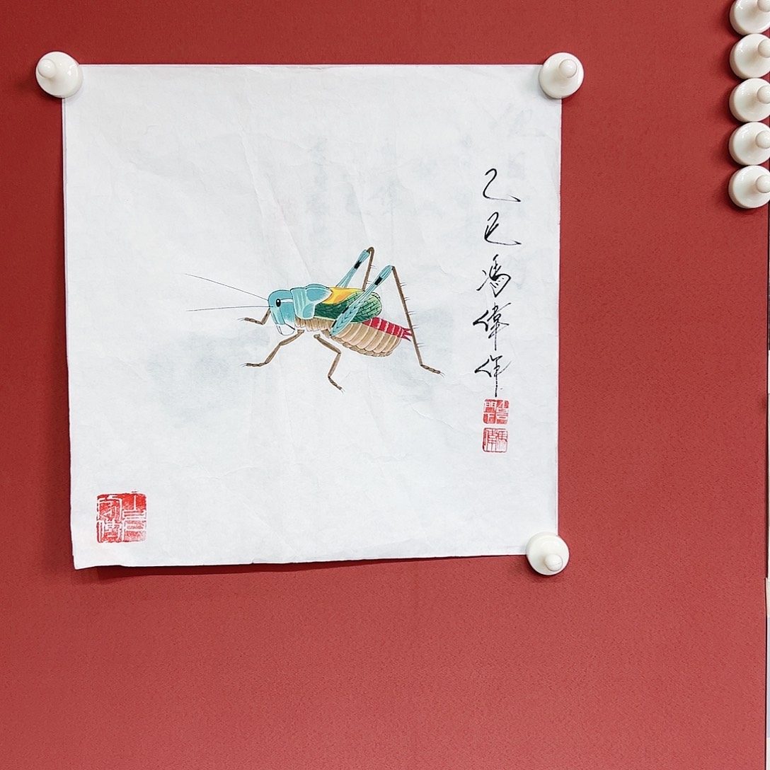 国画冯伟老师亲笔手绘国画作品慧