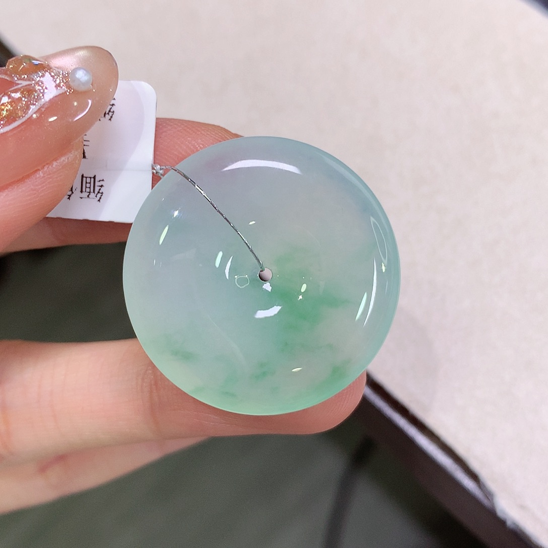 翡翠未镶嵌颈饰29.5-5.5