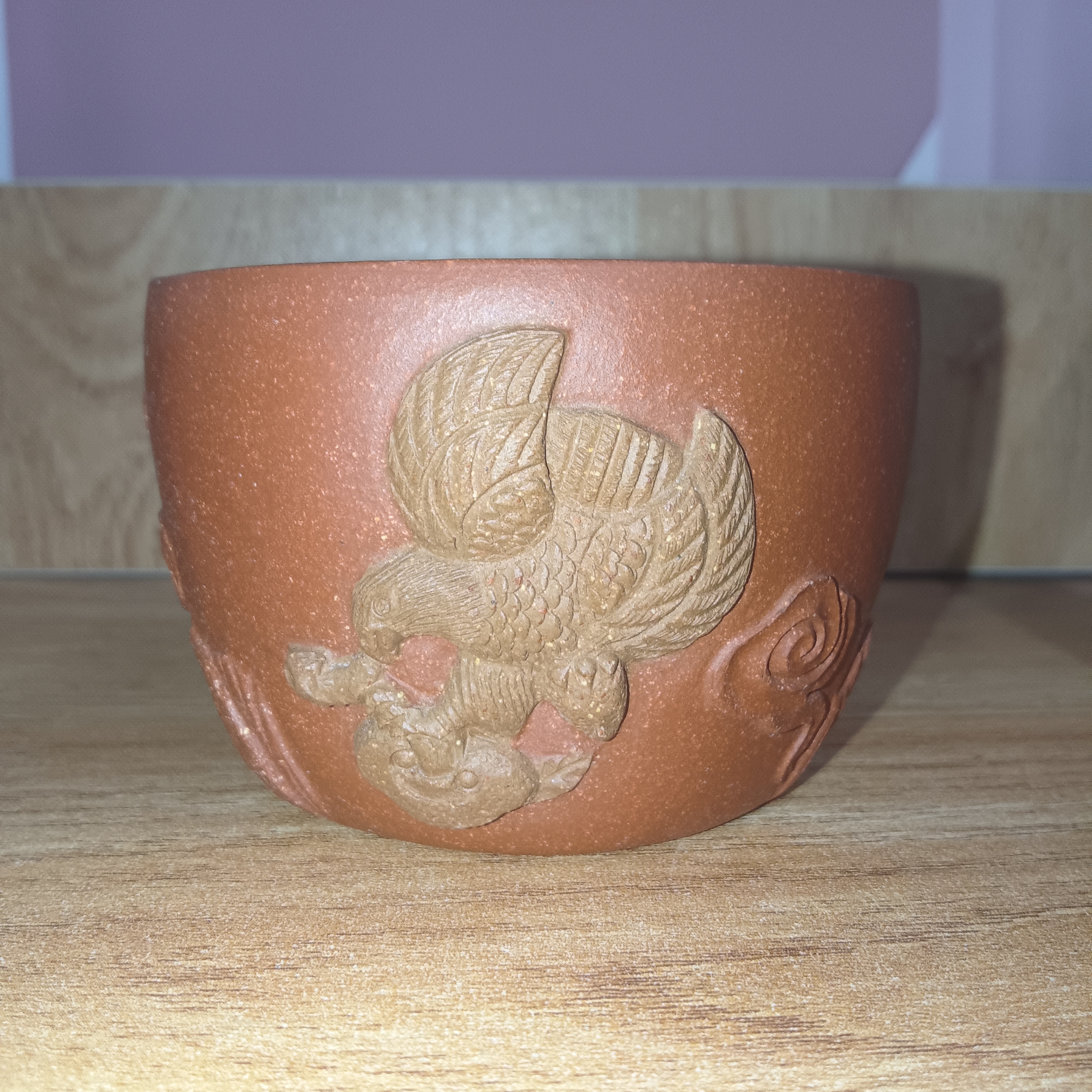 紫砂主人杯，大展宏图原矿降坡泥，容量150cc