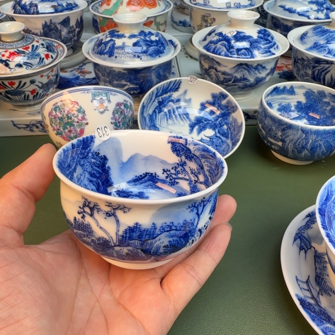 陶纯手工纯手绘茶具313