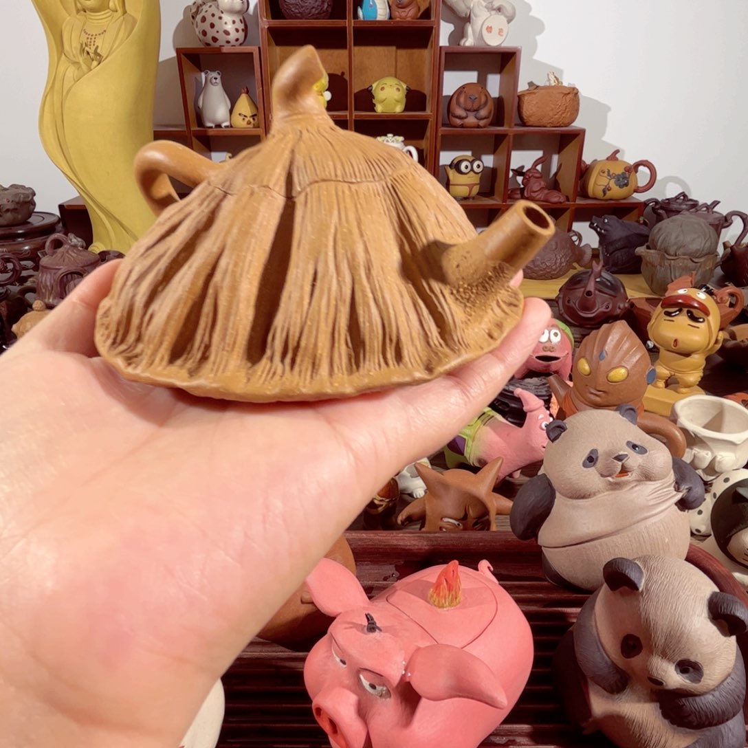 紫砂茶壶L****?纯手工制作过程非常