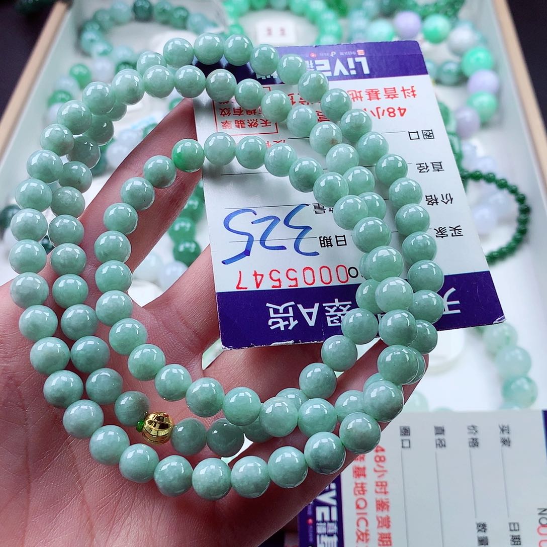 翡翠毛衣链未镶嵌