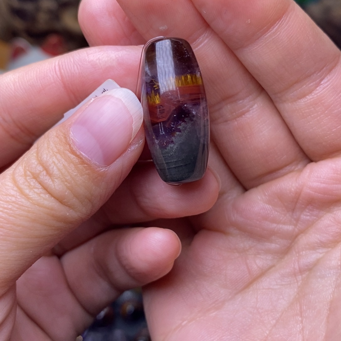 水晶A041极光四色桶珠未镶嵌