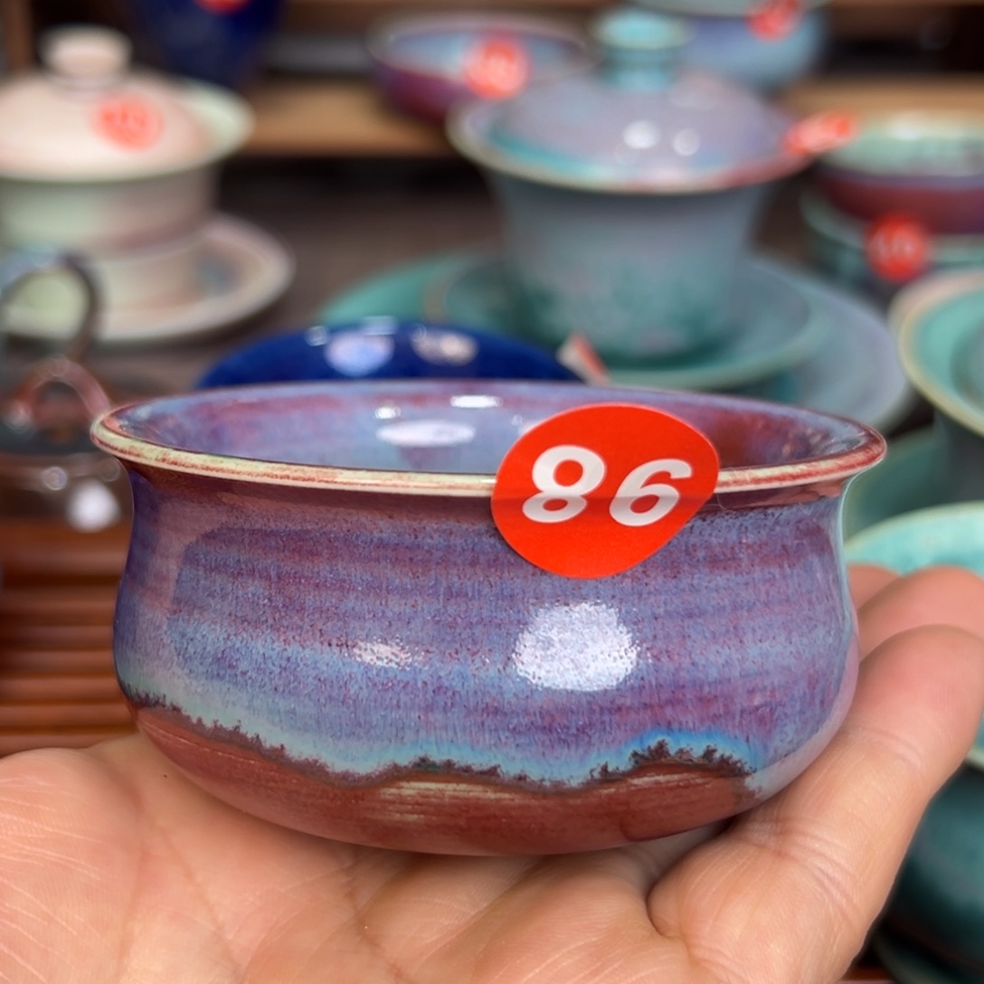 手工制作钧窑茶器