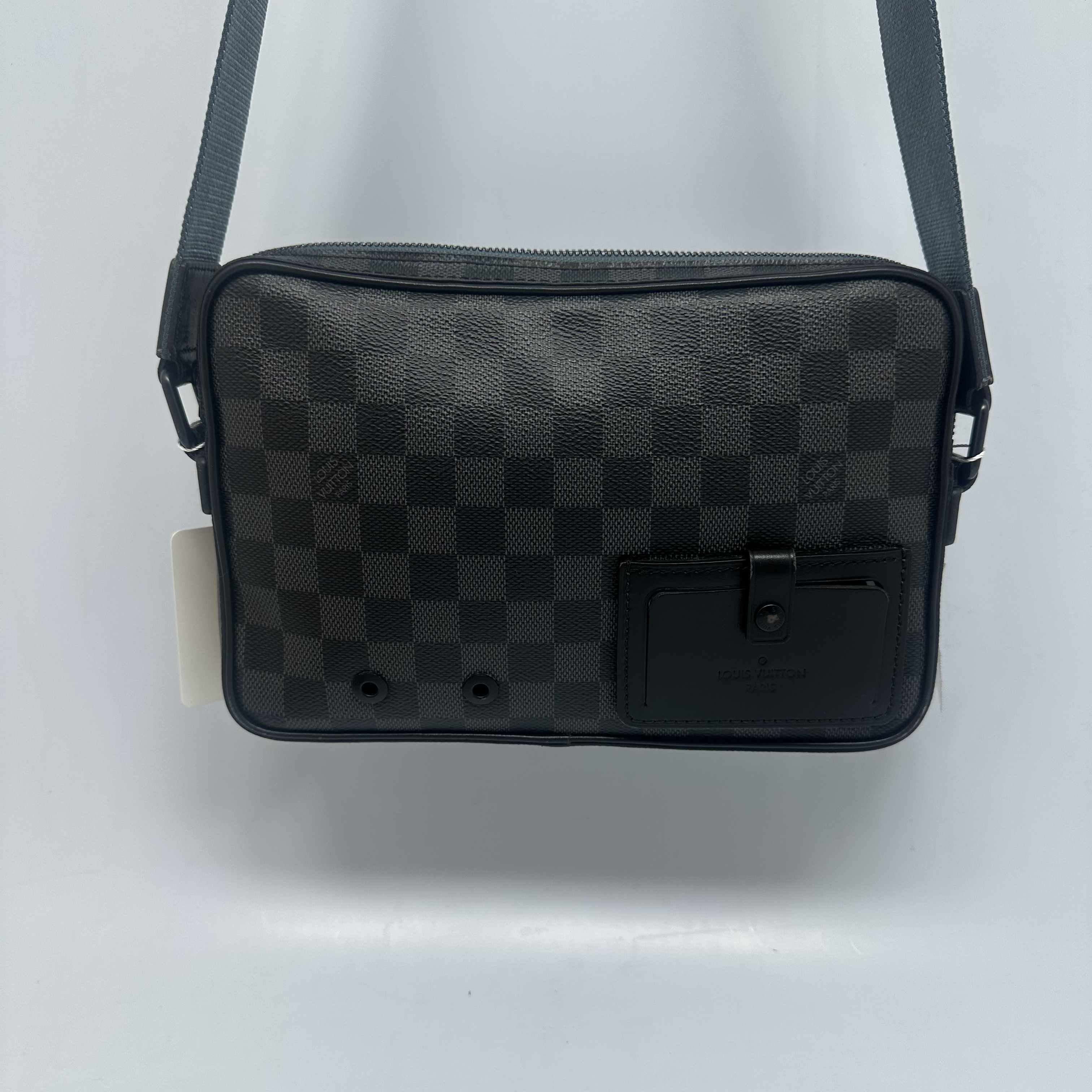 95新 LouisVuitton/路易威登 98新棋盘格阿尔法男士相机包6185