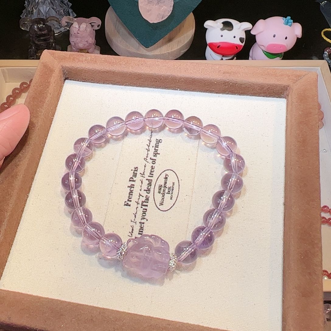 水晶手链未镶嵌紫