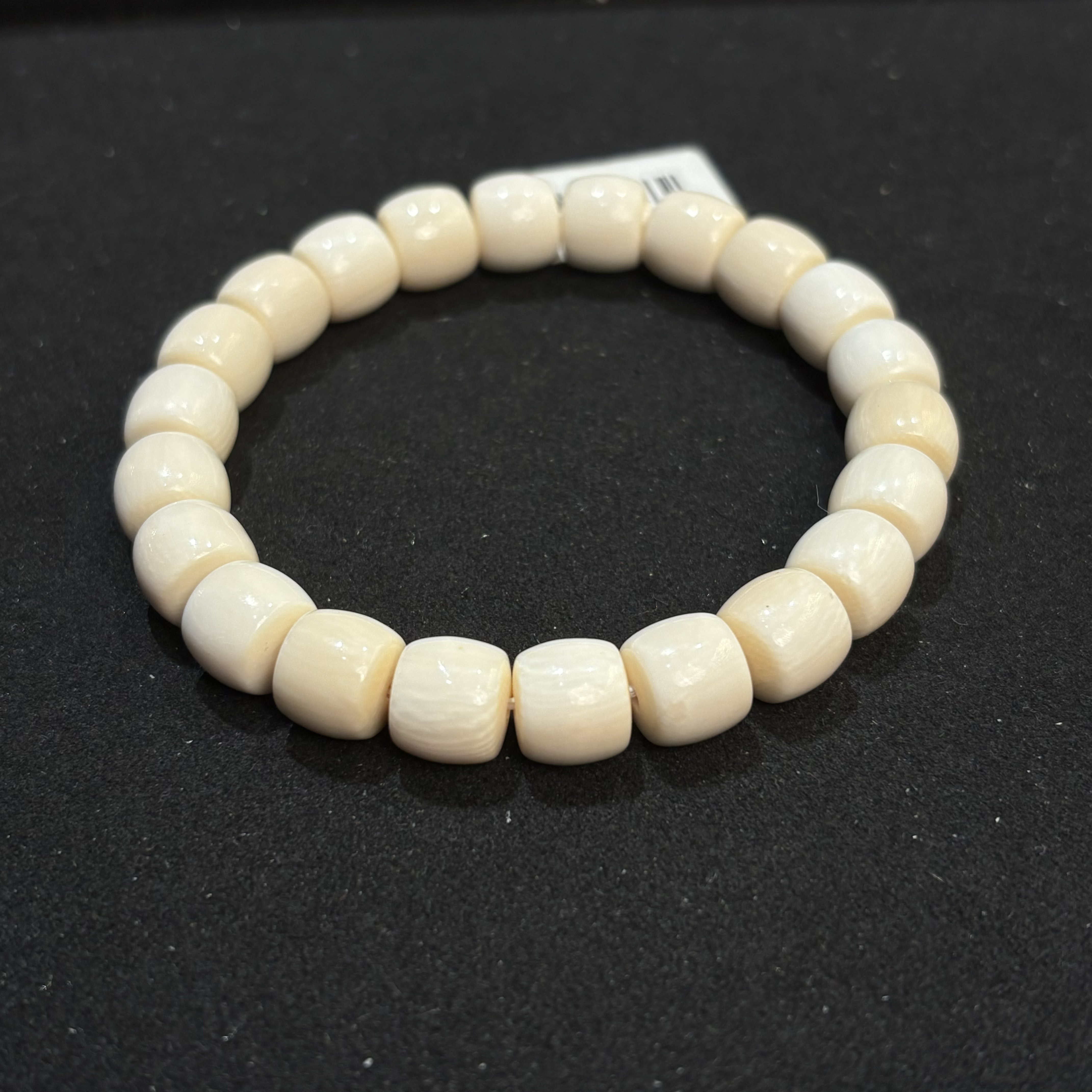 468572~天然猛犸牙手串9.5x9mm支持鉴定假一罚四