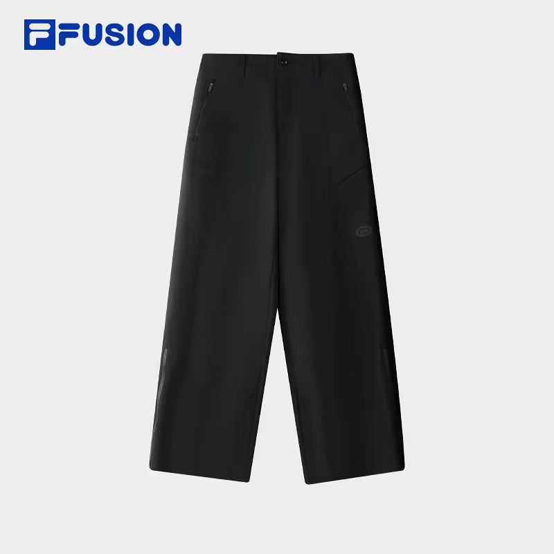 赵露思同款斐乐潮牌梭织长裤女2025冬新款宽松工装裤T11W541801F