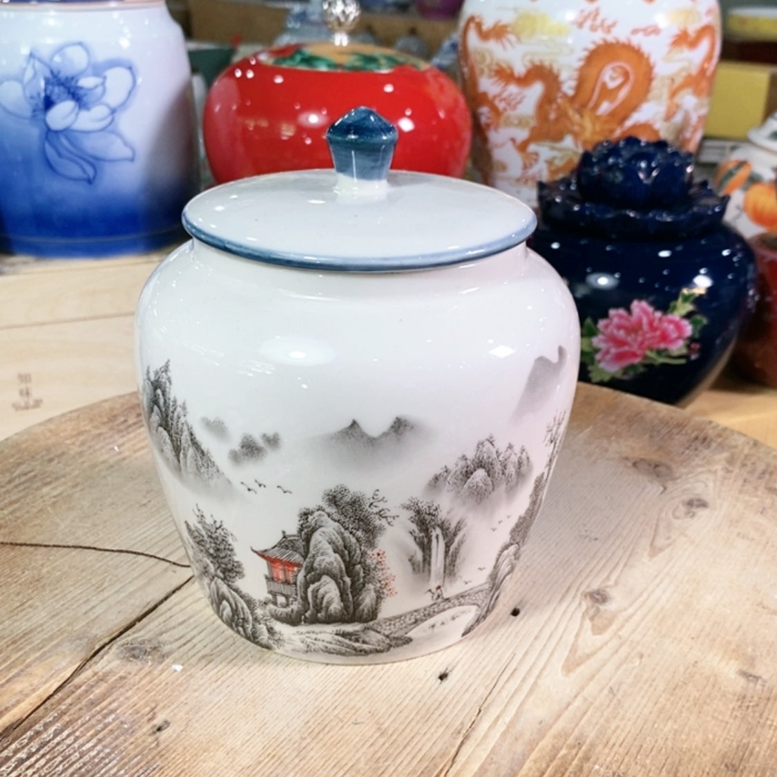 【闪购商品】瓷片茶叶罐密封罐密封罐