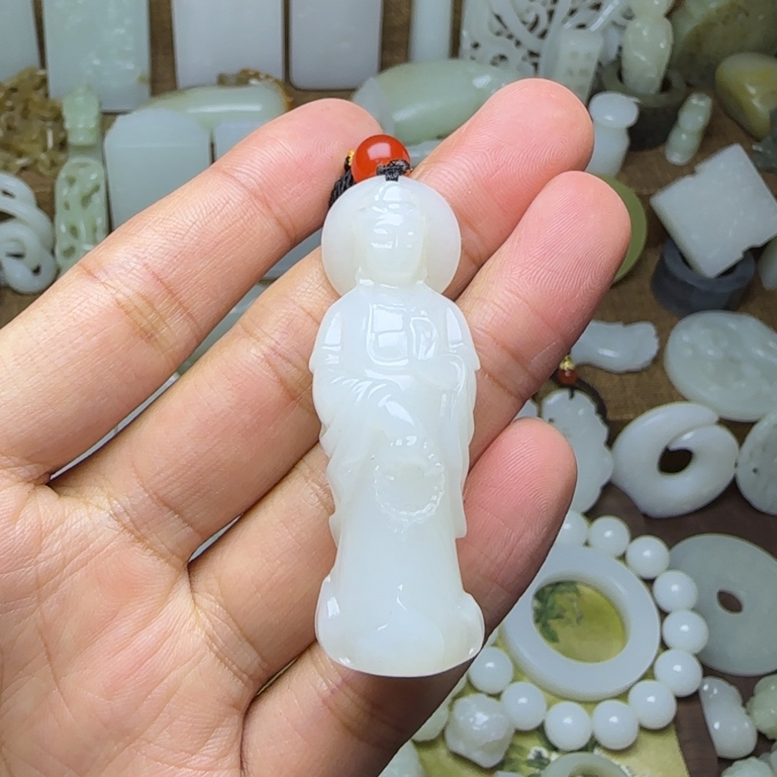 和田玉未镶嵌挂件